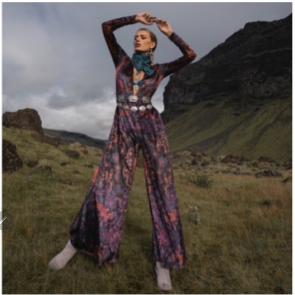 Free People Giselle Velvet Jumpsuit - Picture 5 of 16